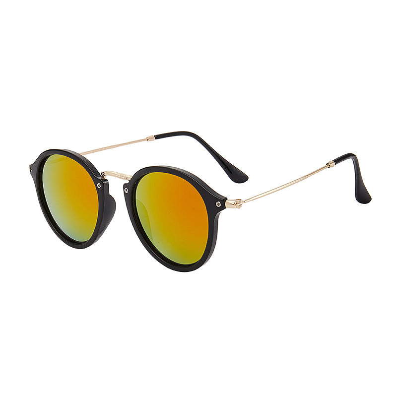 Wholesale PC Metal Retro Leopard Print Sunglasses